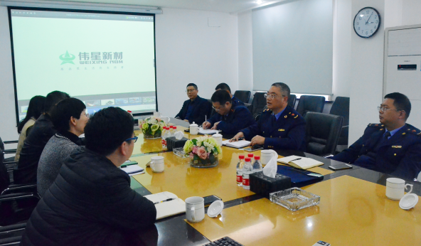 台州市市场监督管理局副局长徐高 莅临pp电子新材指导